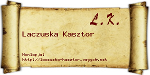 Laczuska Kasztor névjegykártya